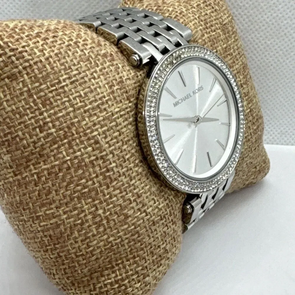 Michael Kors Darci MK3190 Womens Silver Stainless Steel Analog Dial Watch JNA388